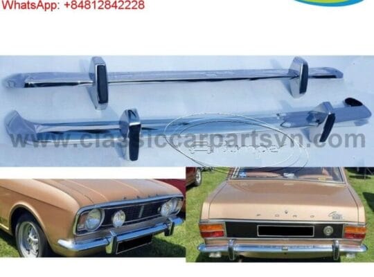 Ford Lotus Cortina MK2 bumpers with overriders